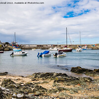Buy canvas prints of Cemaes Harbour Isle of Anglesey Wales by Pearl Bucknall