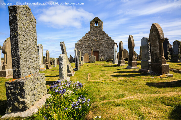 Old Gravestones in St Mary's Churchyard Orkney Picture Board by Pearl Bucknall