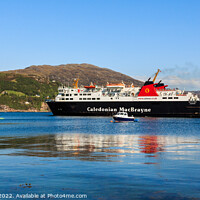 Buy canvas prints of Caledonian MacBrayne Ferry Ullapool Scotland by Pearl Bucknall