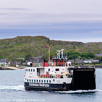 Buy canvas prints of Caledonian MacBrayne Ferry from Iona to Mull by Pearl Bucknall
