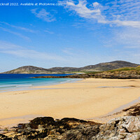 Buy canvas prints of Scottish Beach Outer Hebrides Scotland  by Pearl Bucknall