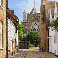 Buy canvas prints of Cobbled Street in Rye East Sussex by Pearl Bucknall