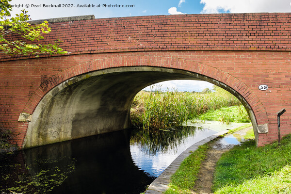 Grantham Canal Bridge 59 Lincolnshire Picture Board by Pearl Bucknall