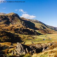 Buy canvas prints of Nant Ffrancon valley in Snowdonia Wales by Pearl Bucknall