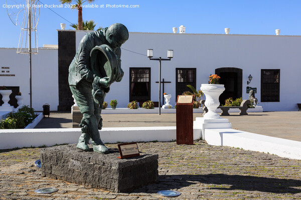 Besapie Sculpture in Teguise Lanzarote Picture Board by Pearl Bucknall