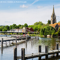 Buy canvas prints of River Thames at Marlow Buckinghamshire by Pearl Bucknall