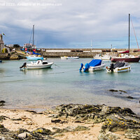 Buy canvas prints of Cemaes Bay Isle of Anglesey North Wales by Pearl Bucknall