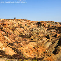 Buy canvas prints of Copper Mine Parys Mountain Anglesey Panoramic by Pearl Bucknall