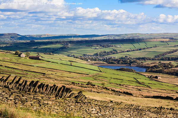 Countryside Landscape Peak District Yorkshire Picture Board by Pearl Bucknall