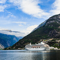 Buy canvas prints of Norwegian Fjord Cruise Ship Hardanger Norway by Pearl Bucknall