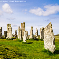 Buy canvas prints of Callanish Stone Circle Isle of Lewis Scotland by Pearl Bucknall