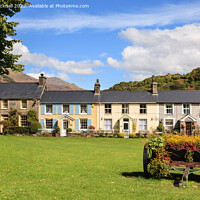 Buy canvas prints of Beddgelert Village Green Snowdonia Wales by Pearl Bucknall