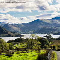 Buy canvas prints of Ullswater View Lake District Cumbria by Pearl Bucknall
