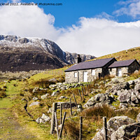 Buy canvas prints of Cwm Eigiau Mountain Hut Carneddau Snowdonia by Pearl Bucknall