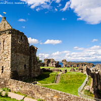 Buy canvas prints of St Andrews Castle Fife Scotland by Pearl Bucknall