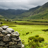 Buy canvas prints of Snowdonia Countryside in Nant Ffrancon Valley by Pearl Bucknall