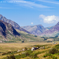 Buy canvas prints of Mountains in Ogwen Valley in Snowdonia Wales by Pearl Bucknall
