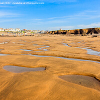 Buy canvas prints of Crooklets Beach Bude Cornwall by Pearl Bucknall