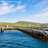 Buy canvas prints of Borve Ferry Terminal Berneray Island Scotland by Pearl Bucknall