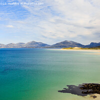 Buy canvas prints of Beautiful Luskentyre Beach Harris Scotland Pano by Pearl Bucknall