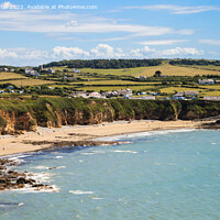 Buy canvas prints of Church Bay Beach Anglesey Coast by Pearl Bucknall