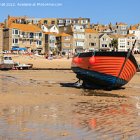 Buy canvas prints of St Ives Harbour Cornwall Coast by Pearl Bucknall