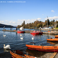 Buy canvas prints of Bowness on Windermere Lake District by Pearl Bucknall