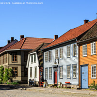 Buy canvas prints of Fredrikstad Old Town Norway by Pearl Bucknall