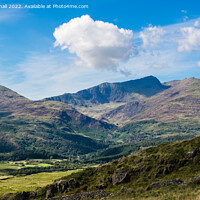 Buy canvas prints of Yr Aran and Snowdon Horseshoe from Cnicht Snowdoni by Pearl Bucknall