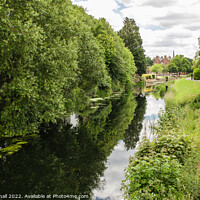 Buy canvas prints of River Welland in Spalding Lincolnshire by Pearl Bucknall
