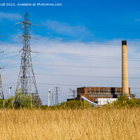 Buy canvas prints of Uskmouth B Power Station Newport by Pearl Bucknall