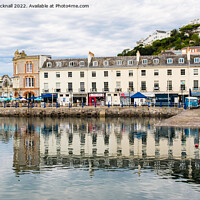 Buy canvas prints of Torquay Harbour Reflections Devon by Pearl Bucknall