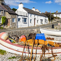 Buy canvas prints of Moelfre Seafront Anglesey by Pearl Bucknall
