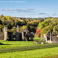 Buy canvas prints of Easby Abbey Richmond North Yorkshire by Pearl Bucknall