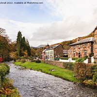Buy canvas prints of Beddgelert Village Snowdonia Wales by Pearl Bucknall