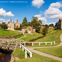 Buy canvas prints of English Village Hutton-le-Hole Yorkshire by Pearl Bucknall