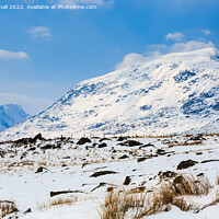 Buy canvas prints of Snow Covered Pen Yr Ole Wen Snowdonia Outdoors by Pearl Bucknall