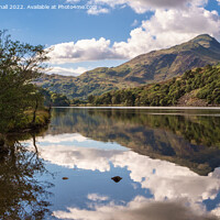 Buy canvas prints of Reflections in Llyn Gwynant Lake Snowdonia by Pearl Bucknall