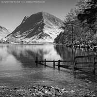 Buy canvas prints of Fleetwith Pike Reflections Buttermere Lake Distric by Pearl Bucknall