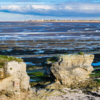 Buy canvas prints of Little Hilbre Island to Wirral Peninsula Across De by Pearl Bucknall