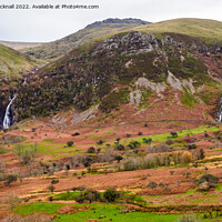 Buy canvas prints of Two Aber Falls Waterfalls by Pearl Bucknall