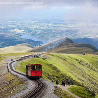 Buy canvas prints of Snowdon Mountain Railway Snowdonia by Pearl Bucknall