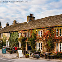 Buy canvas prints of Red Lion Pub in Burnsall Yorkshire Dales by Pearl Bucknall