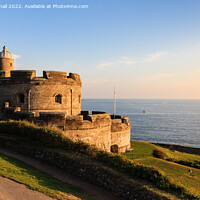 Buy canvas prints of St Mawes Castle Cornwall Coast by Pearl Bucknall