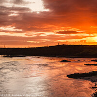 Buy canvas prints of Menai Strait Sunset on Anglesey Coast by Pearl Bucknall