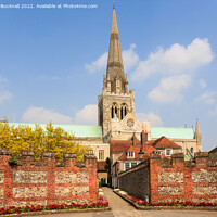 Buy canvas prints of Chichester Cathedral West Sussex by Pearl Bucknall