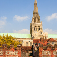 Buy canvas prints of Chichester Cathedral West Sussex by Pearl Bucknall