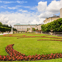 Buy canvas prints of Mirabell Palace Gardens Austria by Pearl Bucknall