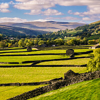 Buy canvas prints of Swaledale Yorkshire Dales English Countryside by Pearl Bucknall