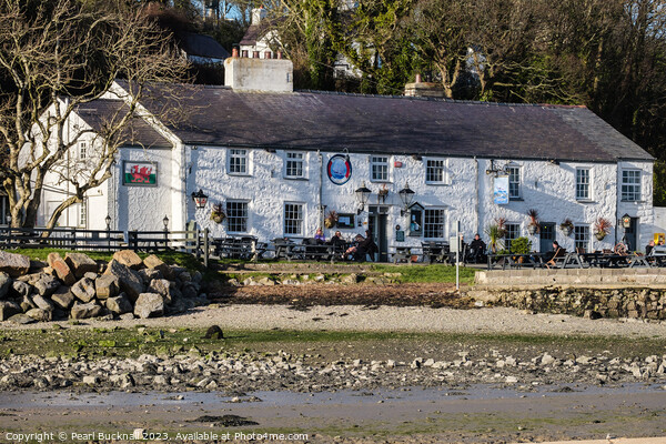 Historic Pub in Red Wharf Bay Anglesey Picture Board by Pearl Bucknall